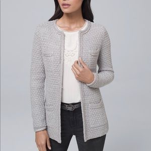 WHBM Sequin-Detail Cardigan Grey M